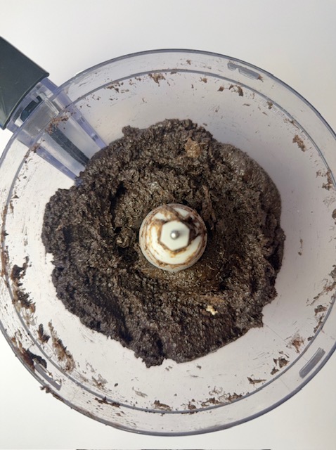 Oreo Ball dough in food processor