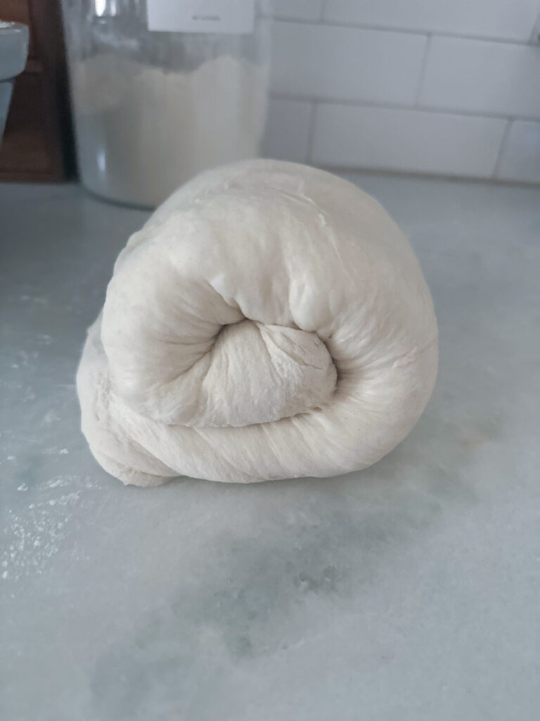 rolled up sourdough