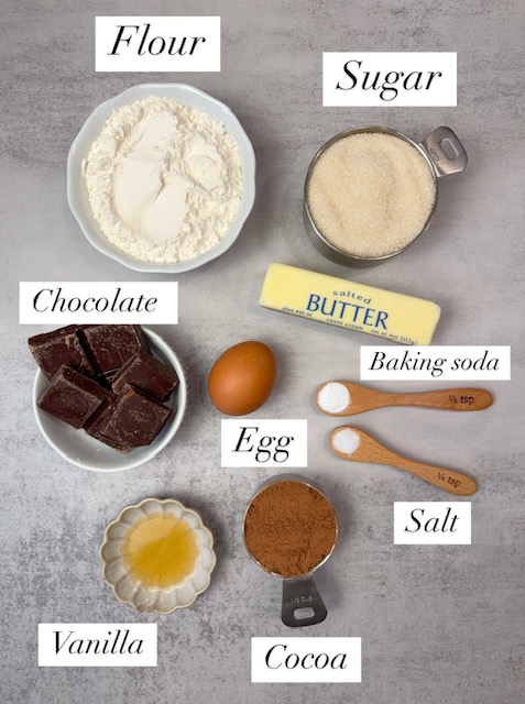 Chocolate Chunk Cookies Ingredients