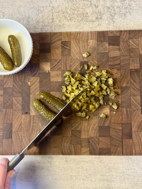 Chopping Pickles