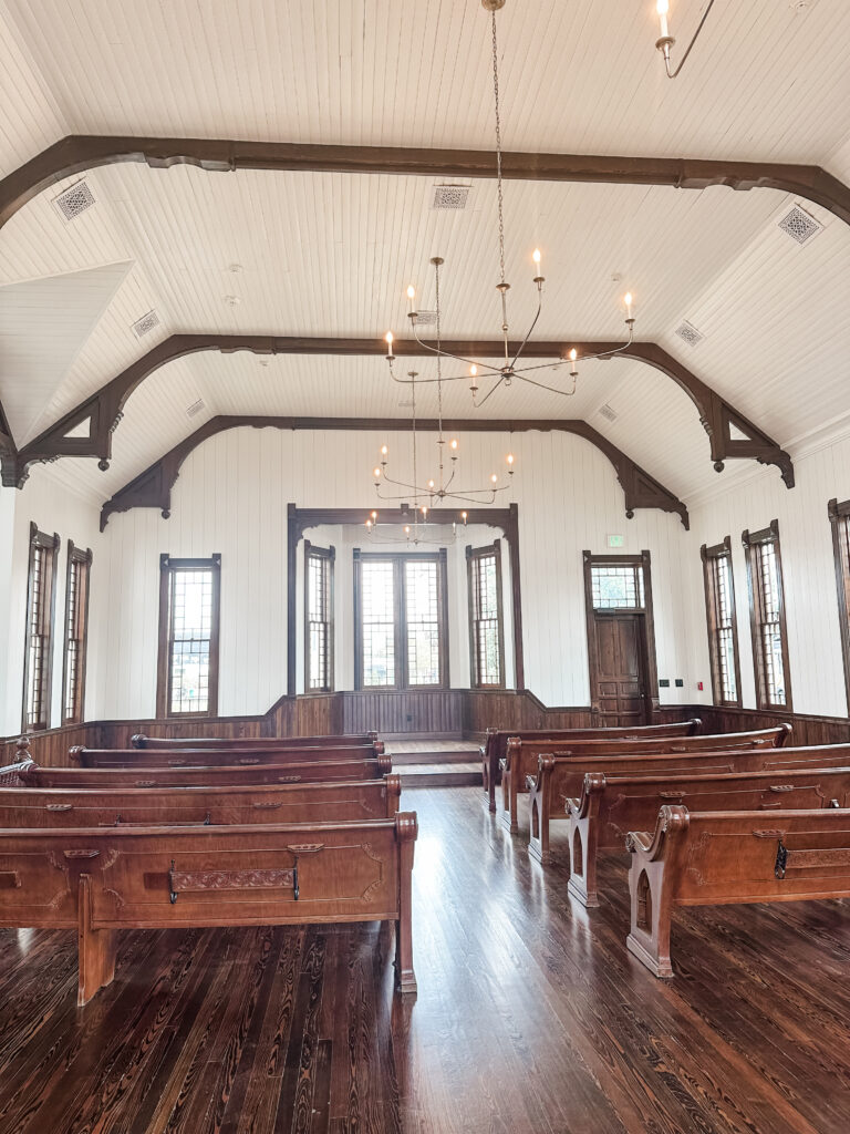 inside church