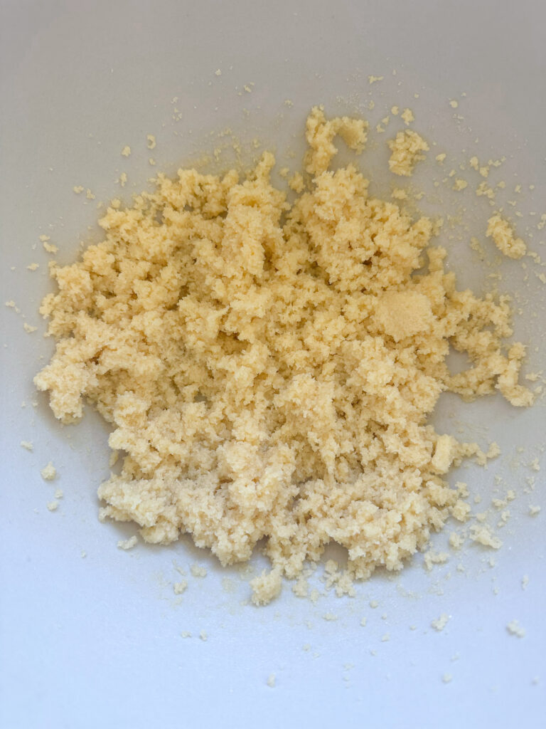 creamed butter and sugar