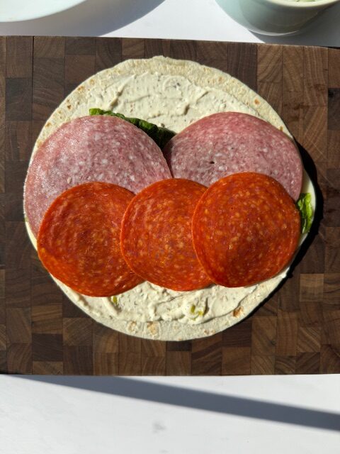 Salami and Pepperoni
