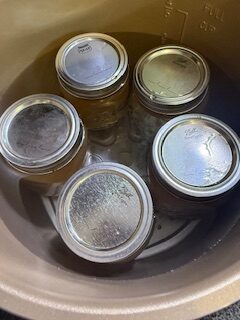 Jars in water