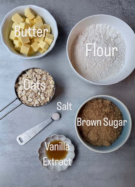 Crumble ingredients