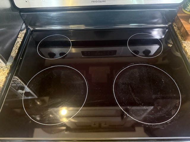 Clean Glass Stove top