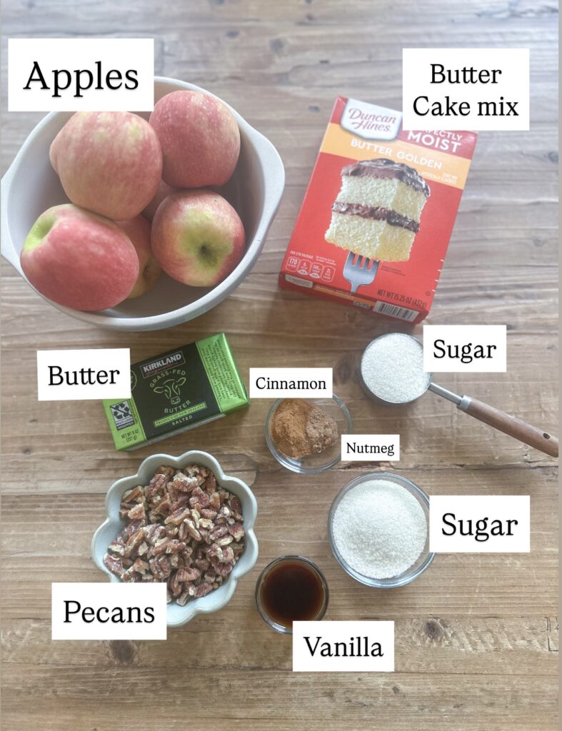 apple dump cake ingredients