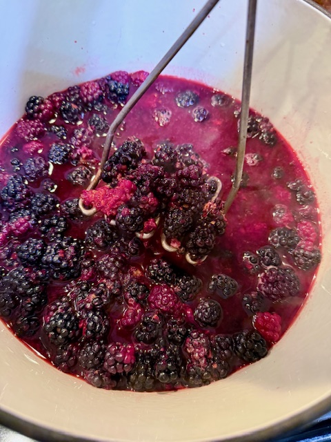 Smashing Blackberries