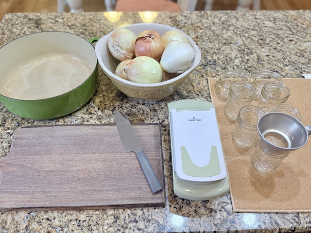 Canning Onions workspace