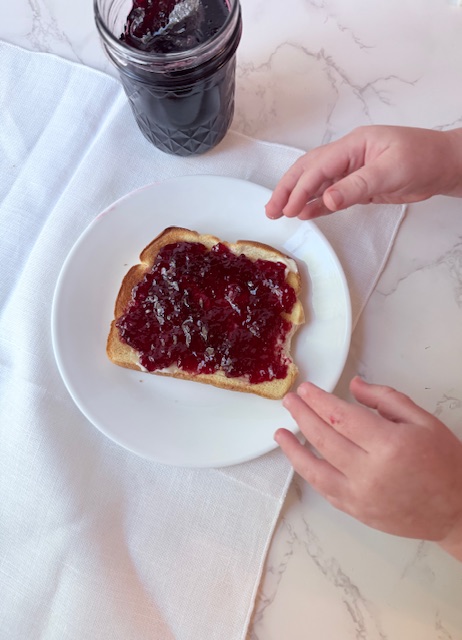 Blackberry Jelly on toast