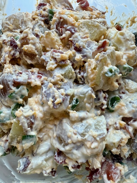 Cheddar Bacon Ranch Potato Salad